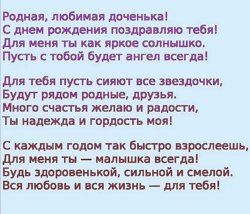 Оригинальные трогательные поздравления с днем рождения дочери от дяди — 37  шт | Красивые открытки и картинки