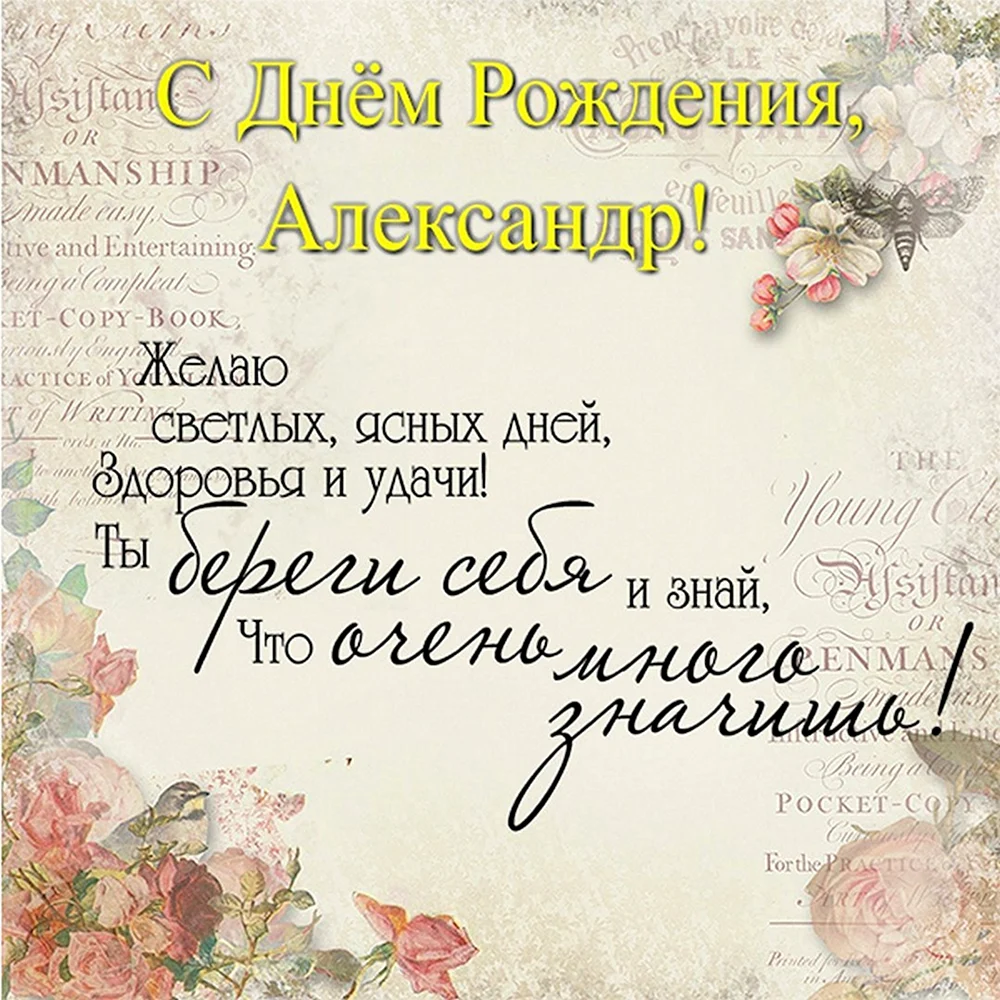 Поздравления с днем рождения Александру прикольные